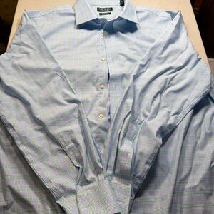 Men's Blue and Green Checkered Shirt Lauren Ralph Lauren brand